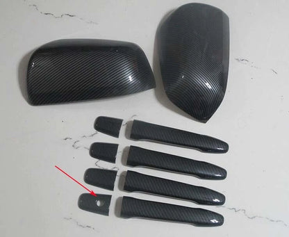 Carbon Fiber Mirror Door Handle Covers for Mitsubishi Lancer EX (2008-2020)