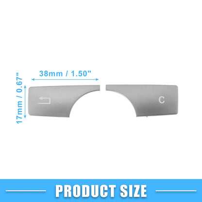 Multimedia Radio Button Cover for Mercedes-Benz GLK X204 (2010-2015) 2 x ABS Silver Tone