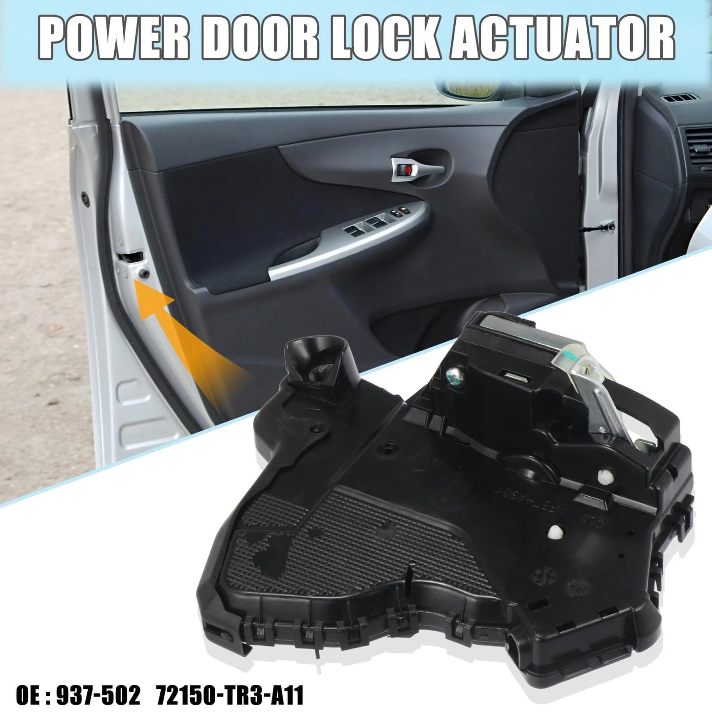 Power Door Lock Actuator Front Left for Honda Civic (2012-2015) MDX (2013-2019)