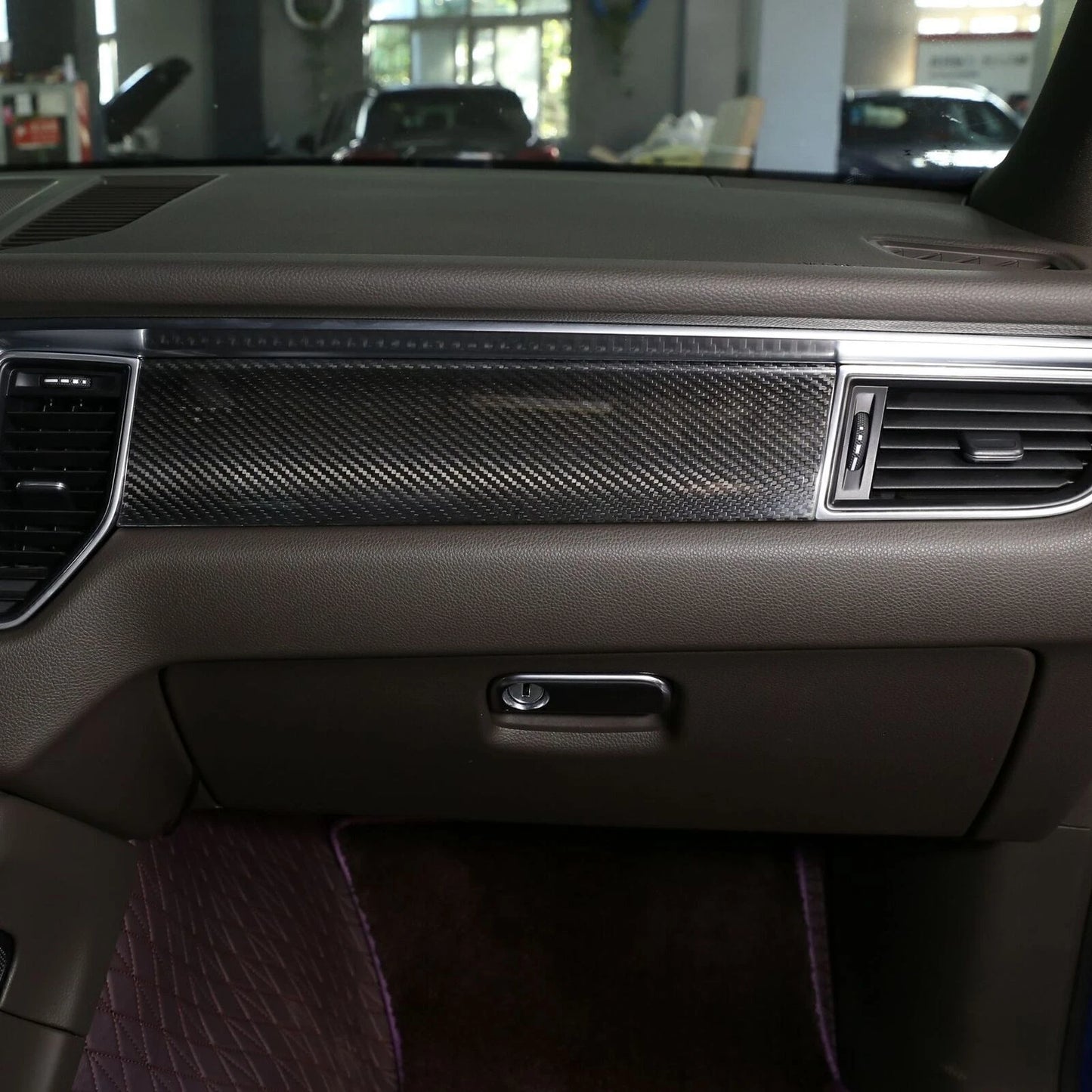 Carbon Fiber Interior Cover Trim for Porsche Macan (2015-2018)