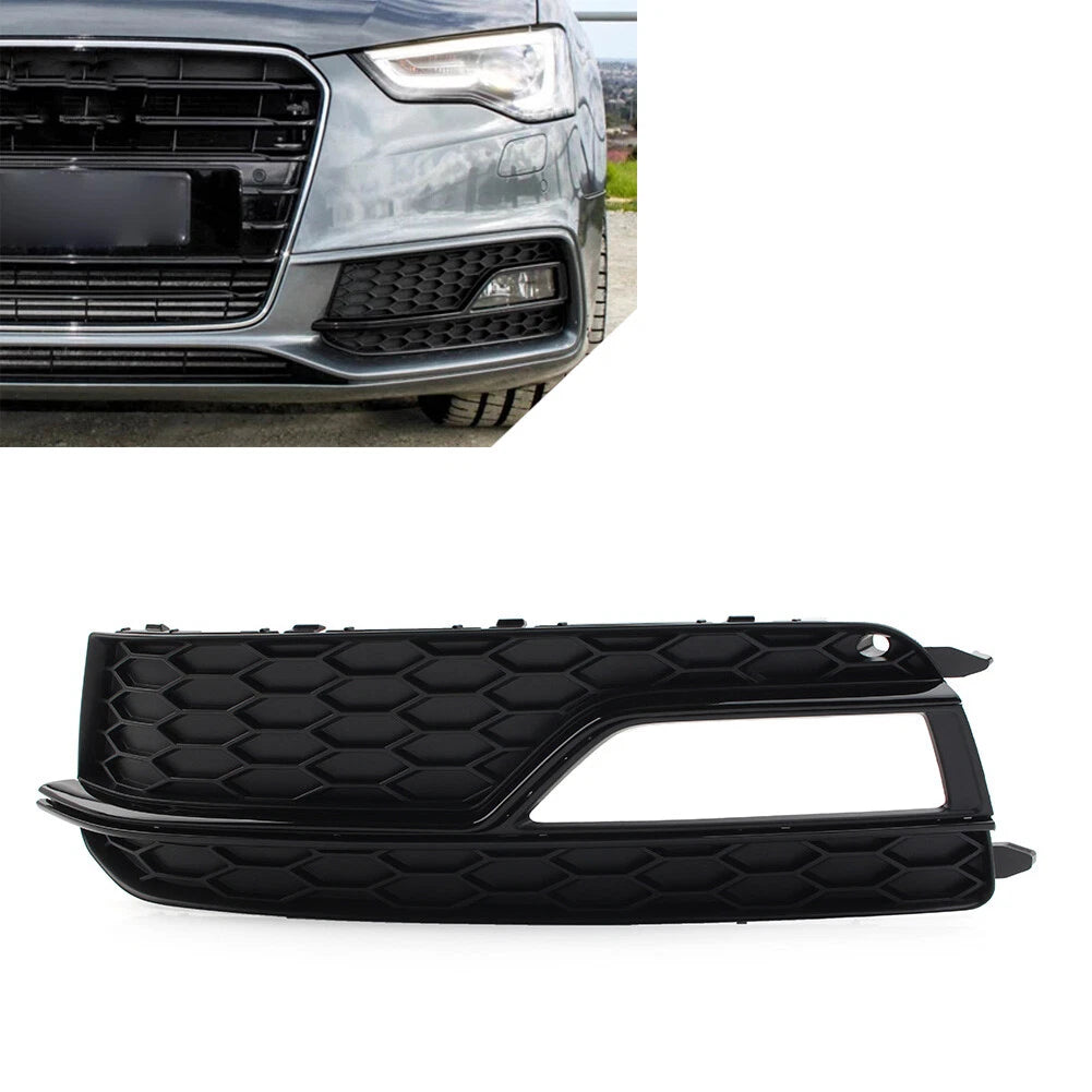 Black Honeycomb Fog Light Grille Cover for Audi A5 S5 (2013-2017)