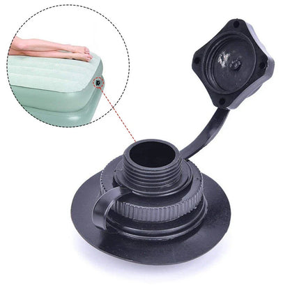 Black Air Valve for Intex Inflatable Boats/Airbeds, Easy Install
