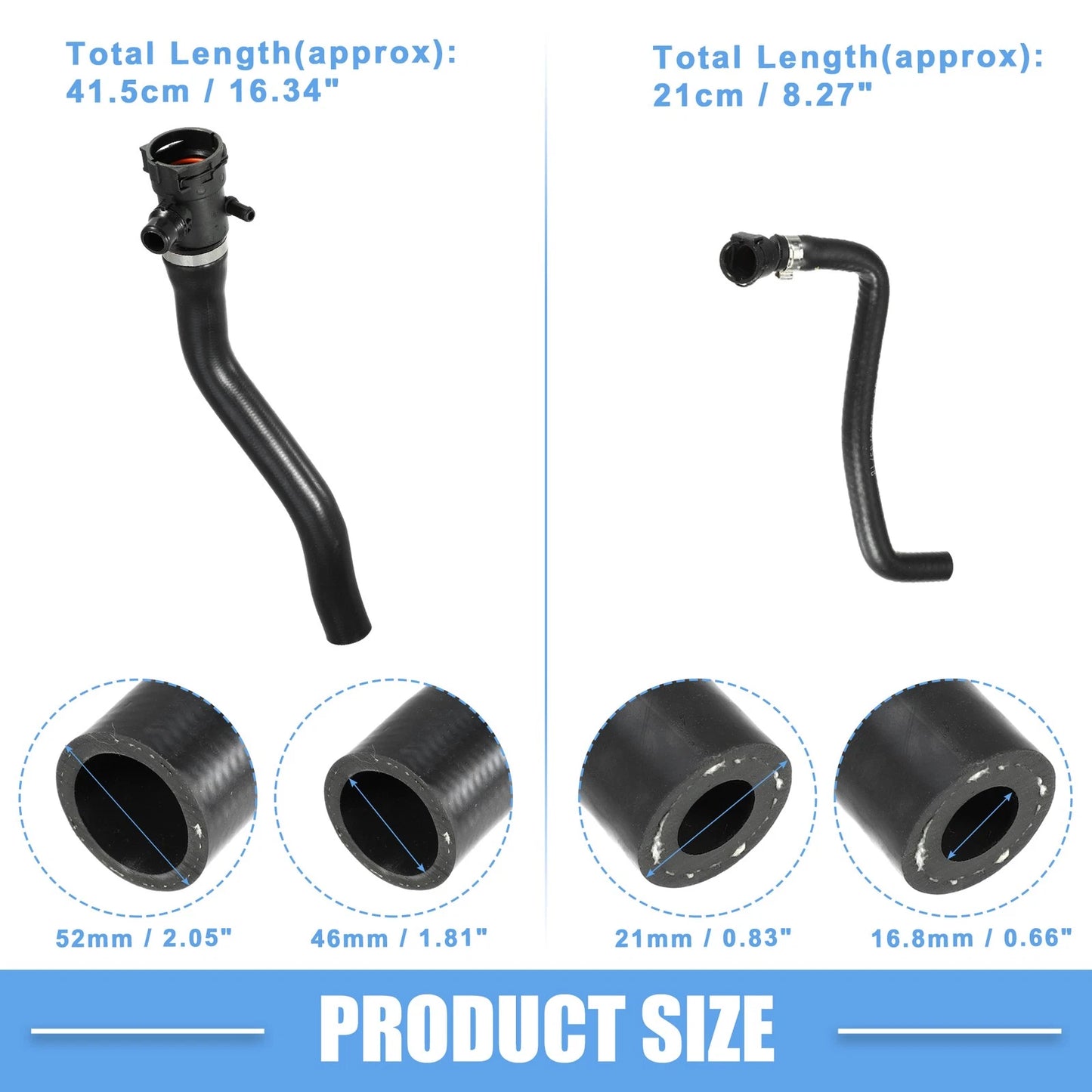 Radiator Coolant Hose Set for BMW 320i Base 2.0L (2012-2013)