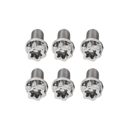 6 x Titanium Bolts Torx Head Flange Screws M10x35mm for Motorcycle Bike