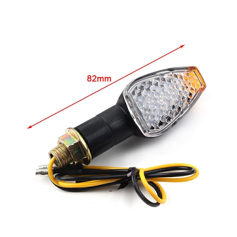 Clear LED Turn Signal Indicators for Mini 14 Motorcycle (Universal)