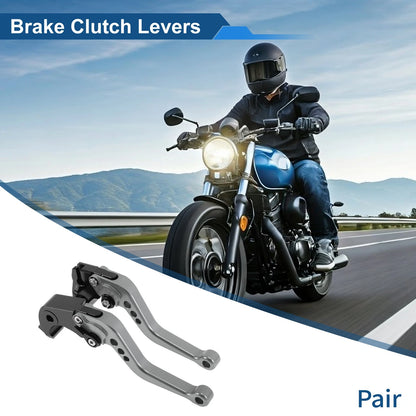 Short Brake Clutch Levers for Kawasaki Z1000SX/NINJA 1000 Tourer Titanium Tone