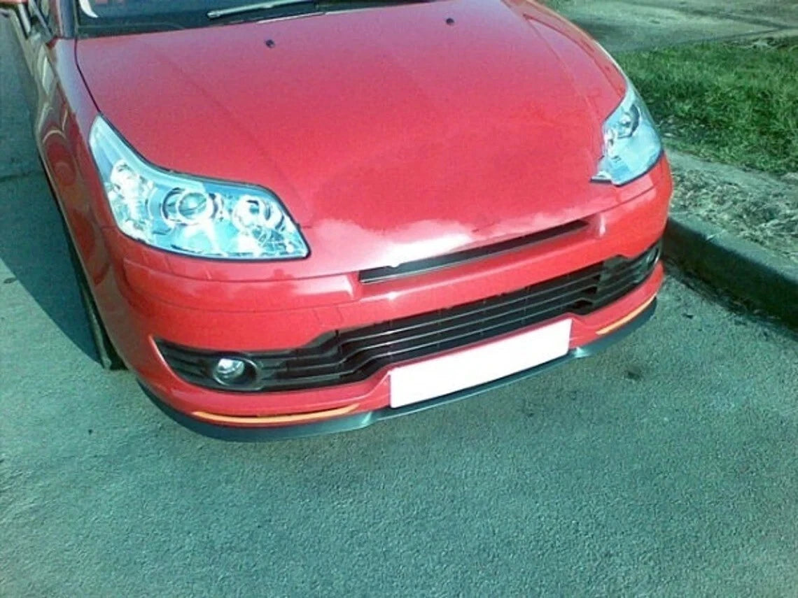Front Bumper Lip for Citroen C4 (2004-2010) 3 Pcs