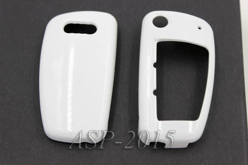 White Remote Flip Key Cover Case FOB Shell Cap Fit for Audi A4 A6