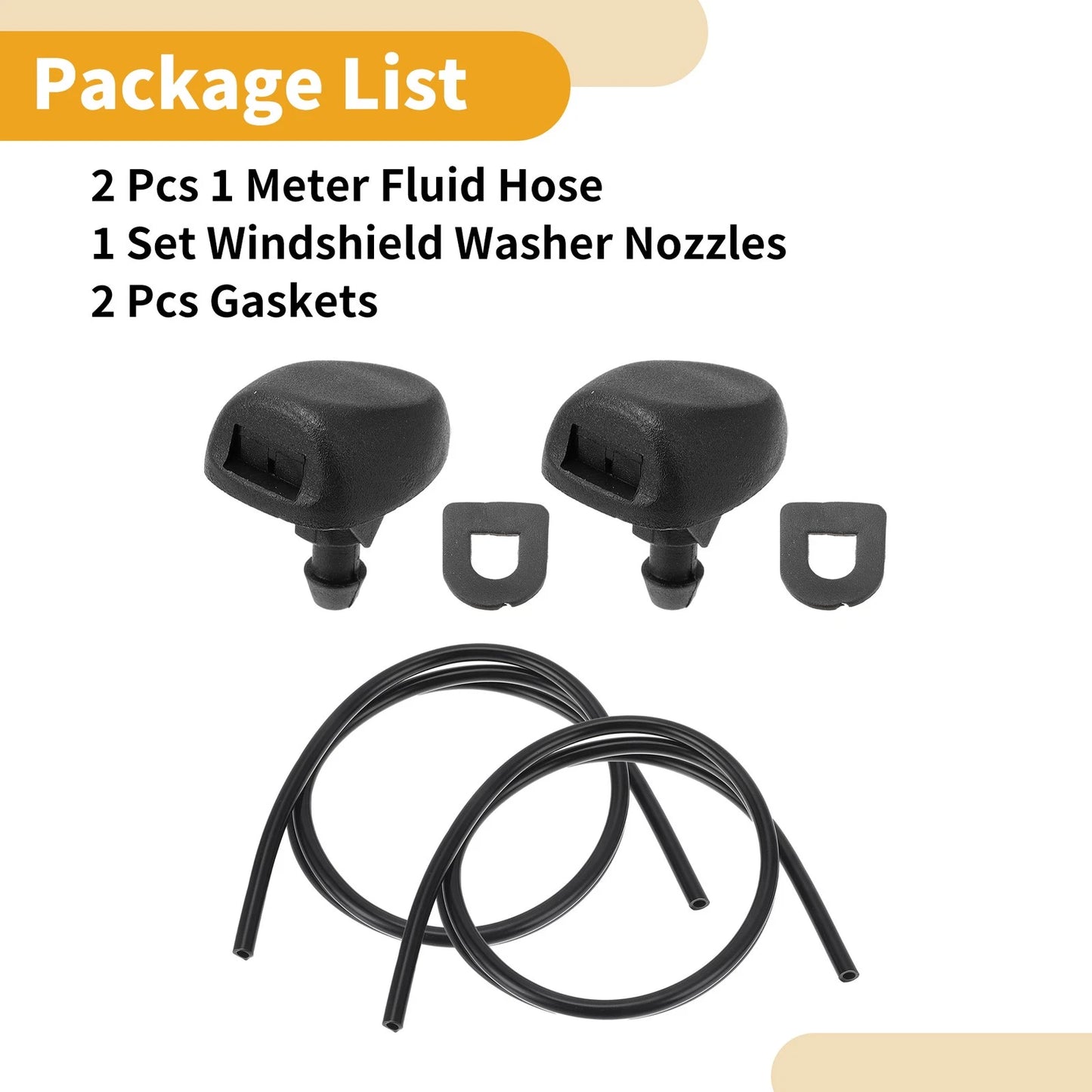 Windshield Washer Nozzle Kit  for Peugeot 207 (2007-2015)