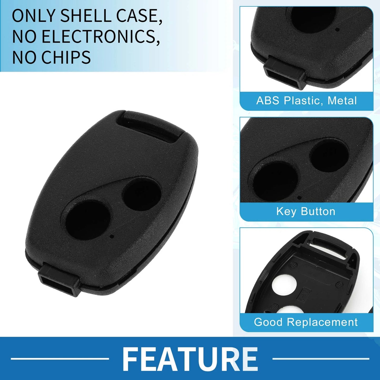 Keyless Entry Remote Fob Shell Case for Honda Civic (2006-2013)