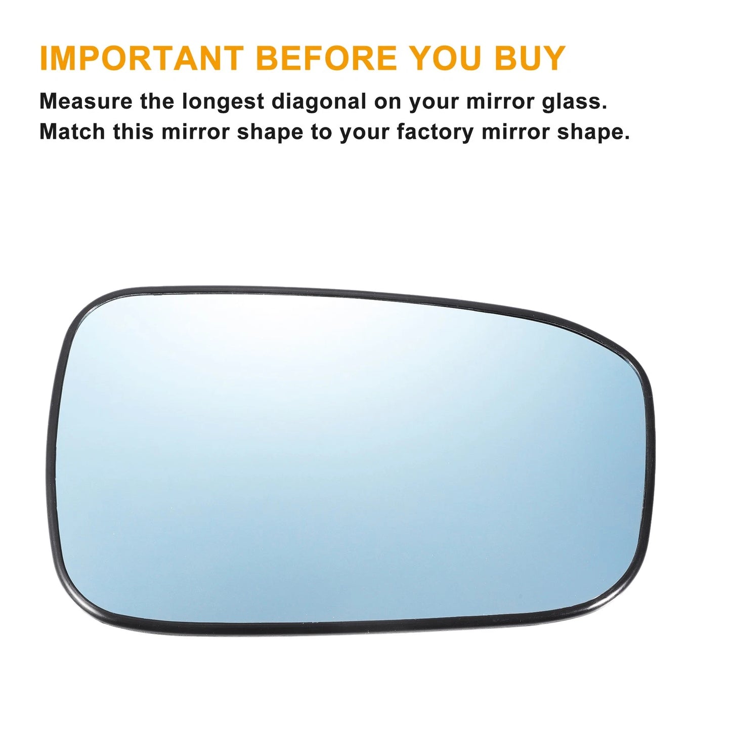 Right Side Heated Blue Mirror Glass for Honda Accord (2003-2007)