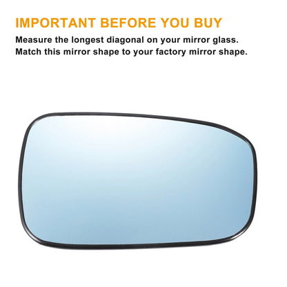 Right Side Heated Blue Mirror Glass for Honda Accord (2003-2007)