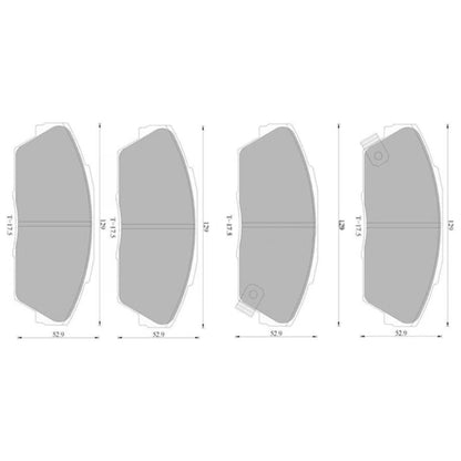 Front Disc Brake Pad Set for Honda Prelude (1988-1991)