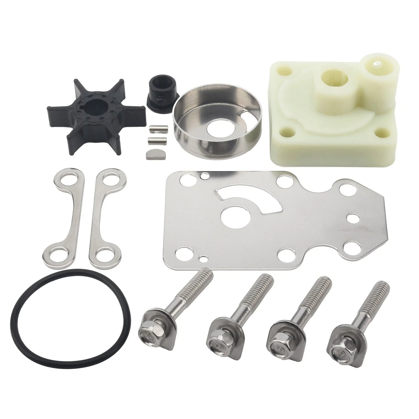Water Pump Impeller Kit for Yamaha 4-Stroke F15/F20 15/20HP Outboard