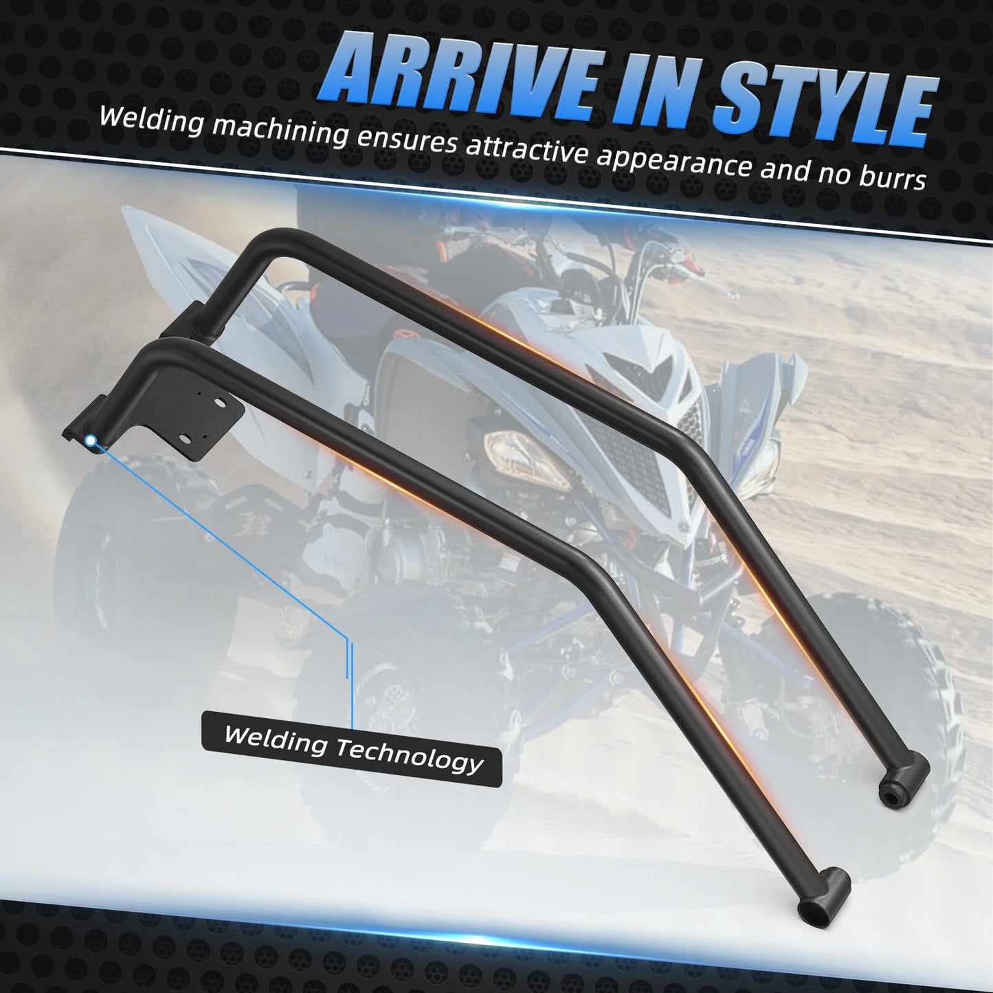Front Bumper Mount Spotlight for Yamaha Raptor 700R/700 (2006-2024)