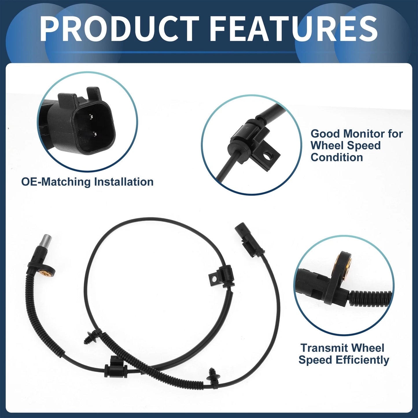 ABS Wheel Speed Sensor for Ford F-250 F-450 F-550 (2011-2016)