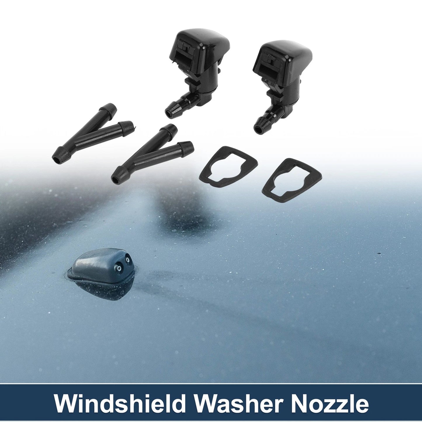 Windshield Washer Nozzle & Hose Connector for Ford Edge (2015-2023)