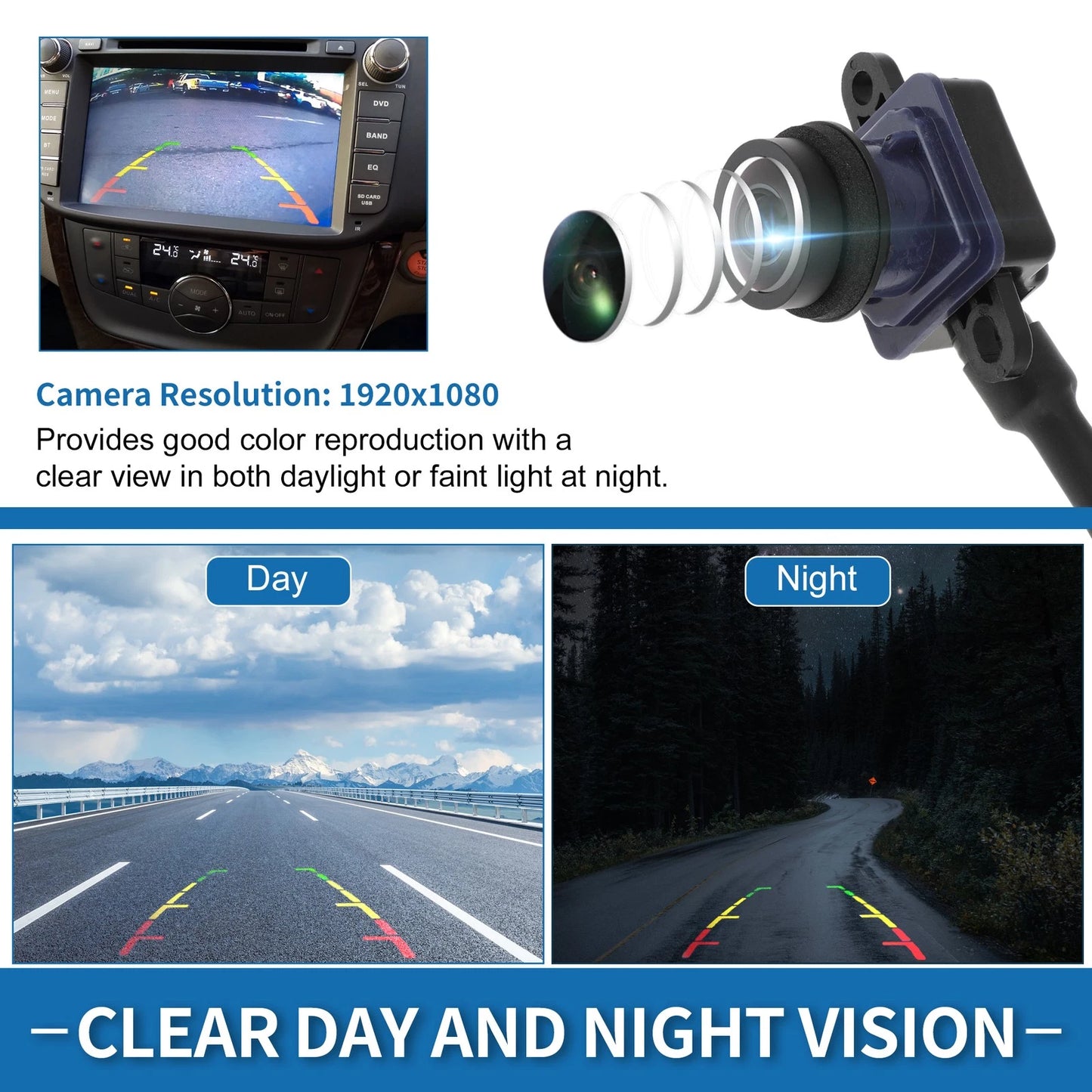 Rear View Park Assist Backup Camera for Dodge Dart (2013 - 2016)