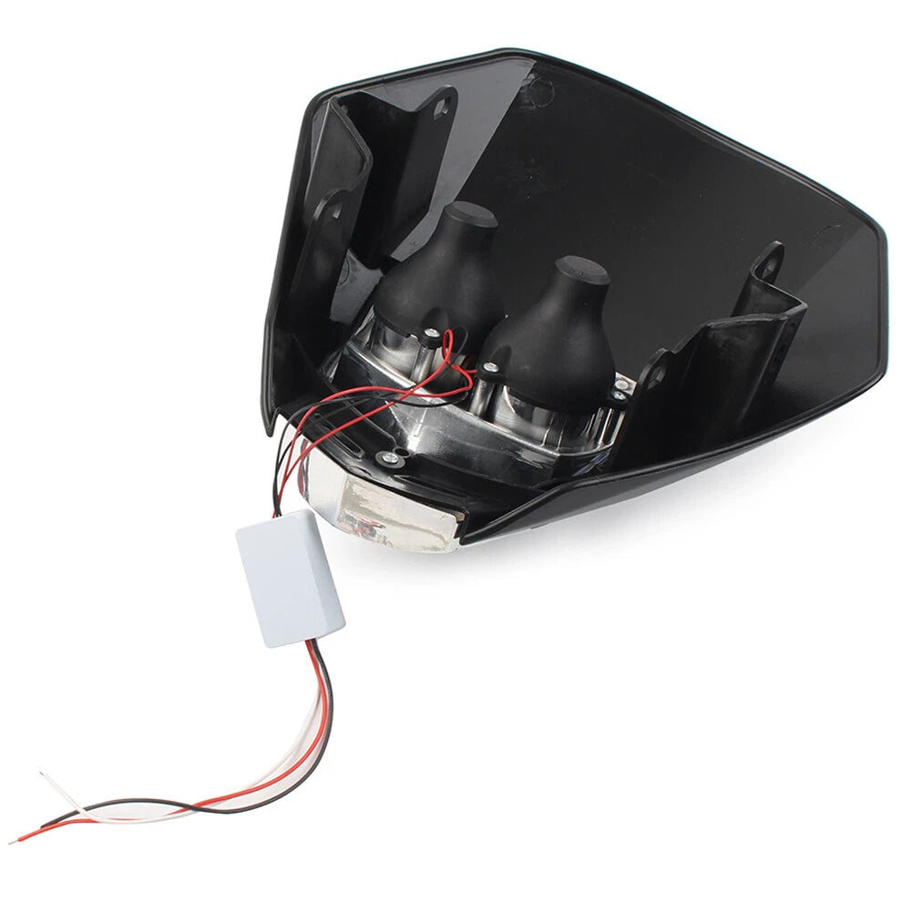6W LED Headlight Lamp for Universal Dirt Pit Bike Black