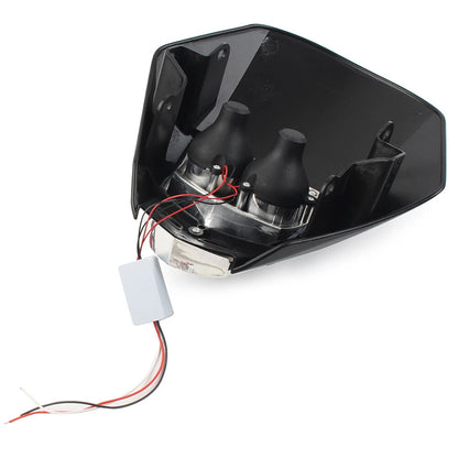 6W LED Headlight Lamp for Universal Dirt Pit Bike Black