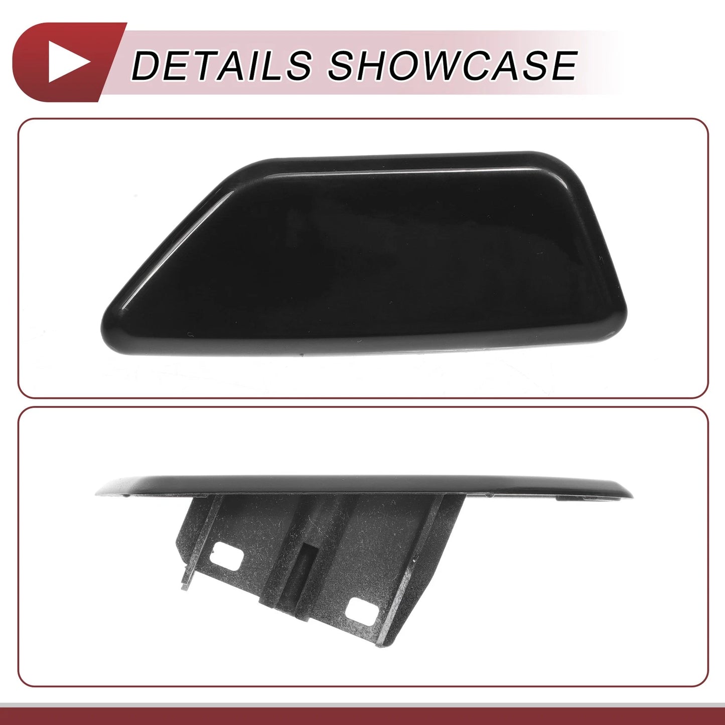 Front Left Washer Nozzle Cover for Subaru Legacy (2010-2014) Black