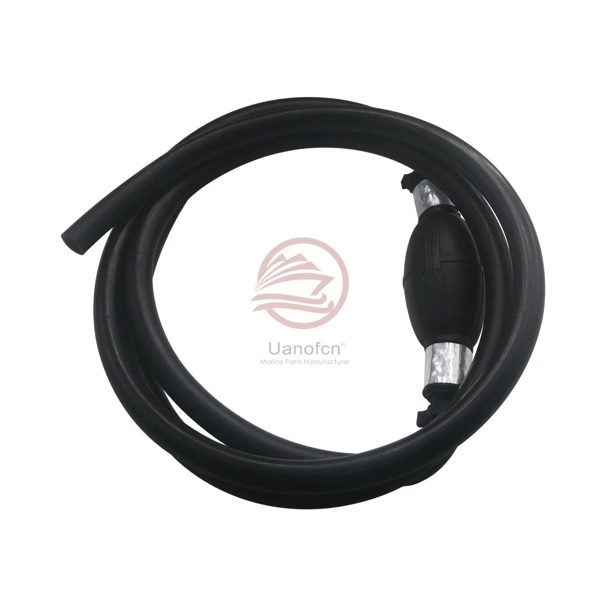 Universal 3/8" Marine Outboard Fuel Gas Hose Line Assembly with Primer Bulb for All Brands