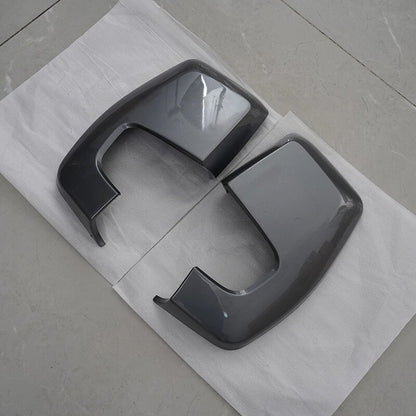 2 x Gray Rearview Mirror Cover Caps for Ford Transit Custom (2012-2023)