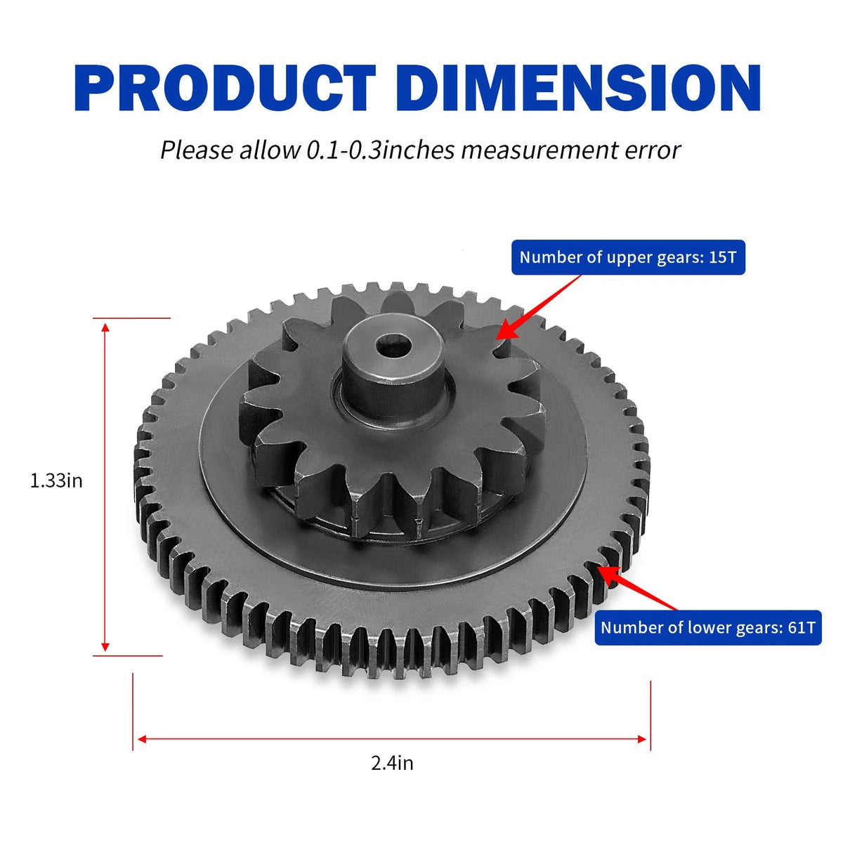 Starter Limiter Gear for Kawasaki Brute Force 650 750 4x4 4x4i (2005–2023)