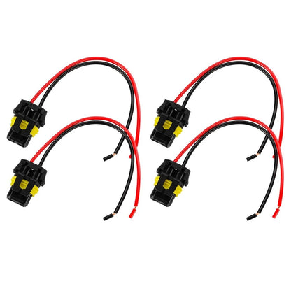 2 x Wire Pigtail Connector for Audi A6 Headlight Bulb Plug (2005-2011)