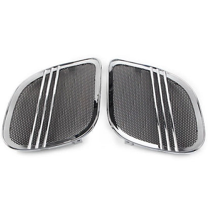 Chrome Tri-Line Speaker Grills Cover Trim for Harley Road Glide (2015-2021)