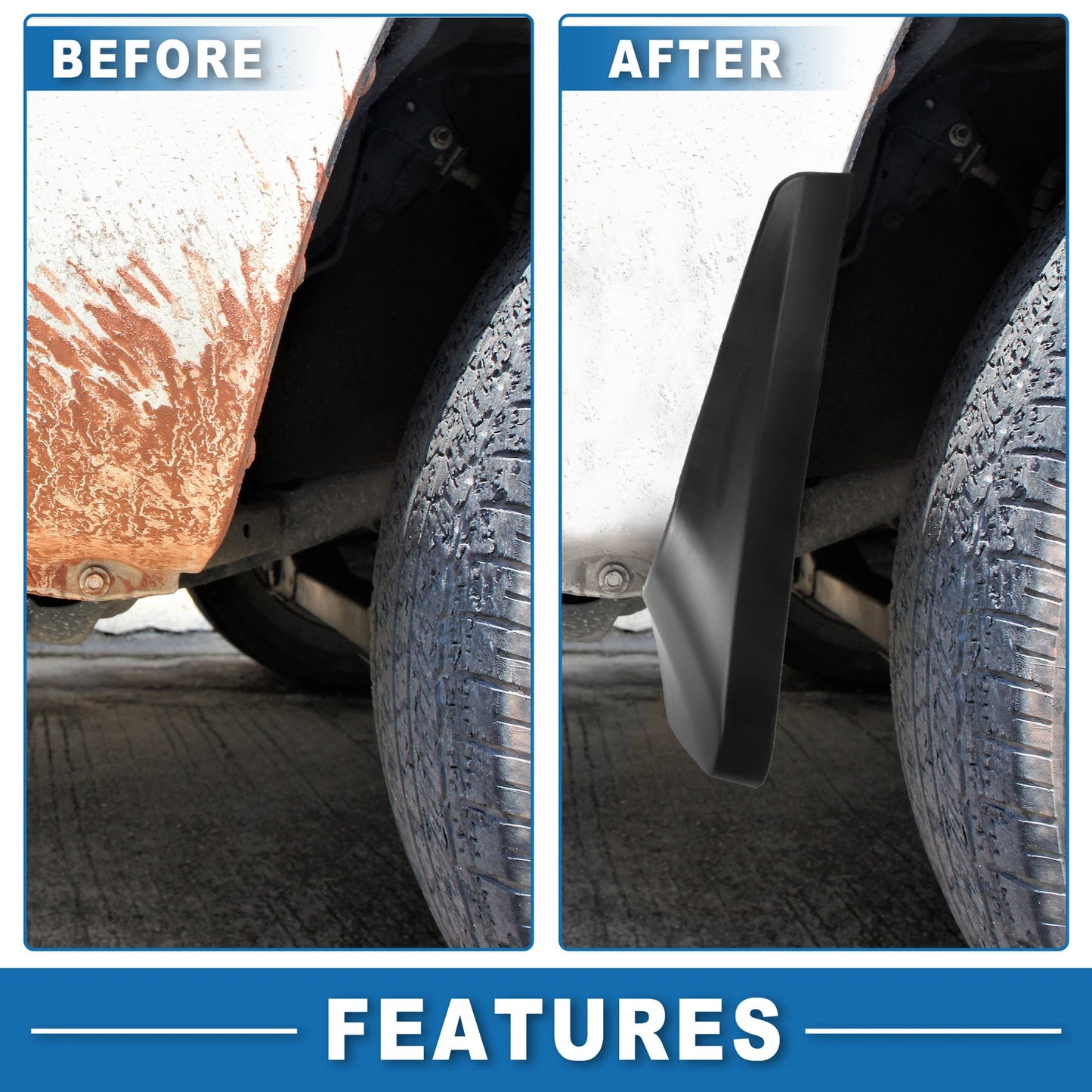 Mud Flap Splash Guard for Toyota Highlander 2011-2013