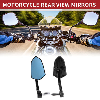Rear View Mirrors / 1 Set / Side Rearview Mirror Black Aluminum Alloy for M6