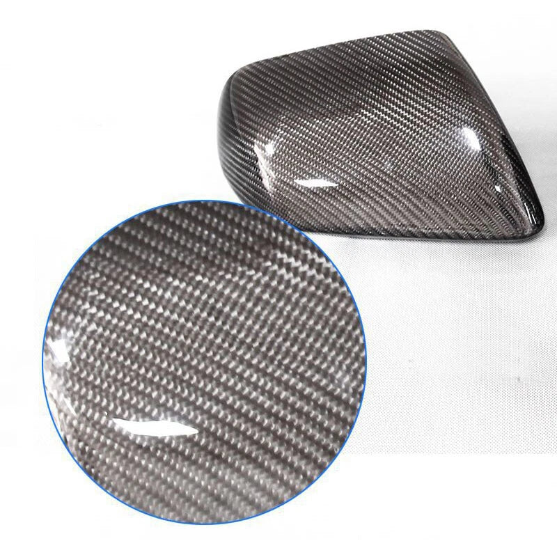 Carbon Fiber Rearview Wing Mirror Cover Trim Fit For Ford Mustang 2015-2018