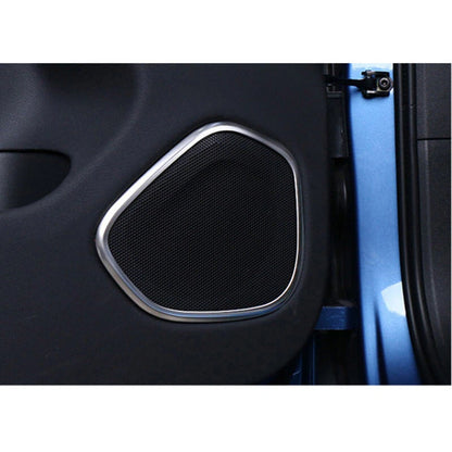 Chrome Door Side Speaker Grille Cover Trim Frame For Volvo XC60 2018-2021