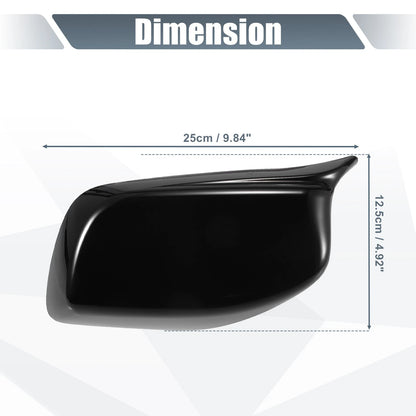 Rearview Mirror Cover Cap Gloss Black for BMW E60 E61 5 Series (2005-2010)