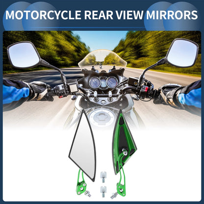 M8/M10 Rear View Mirrors for M8/M10 Green Aluminum Alloy
