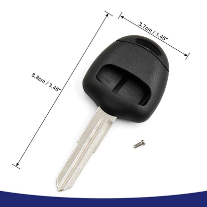 Uncut Key Fob Remote Control Case Shell for Mitsubishi L200