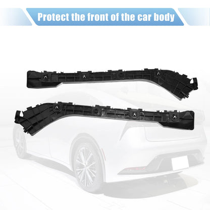 Rear Bumper Brackets 2 x for Toyota (2016-2023) Plastic Black