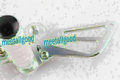 Adjustable Rearset Footpegs for Suzuki Hayabusa 1999-2008 - Silver Finish
