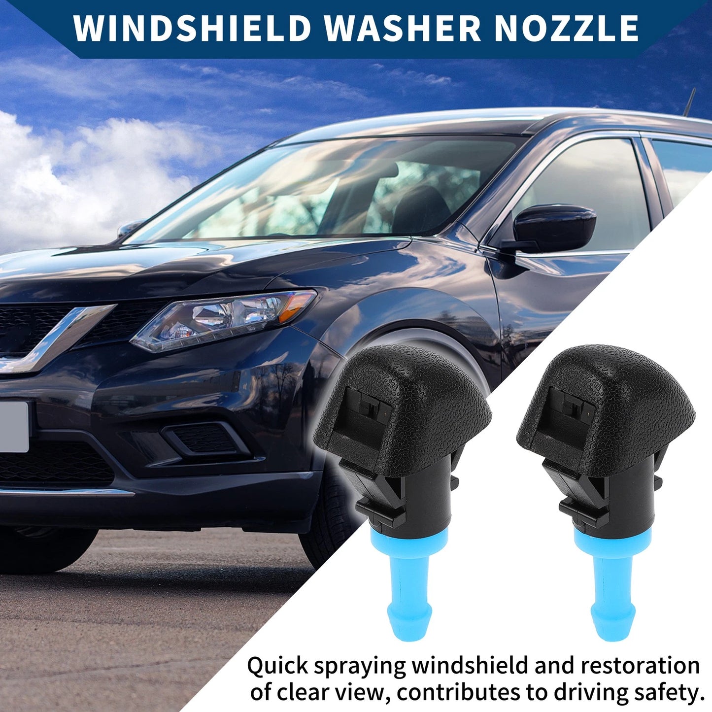 Front Windshield Washer Nozzles for Subaru Outback Legacy