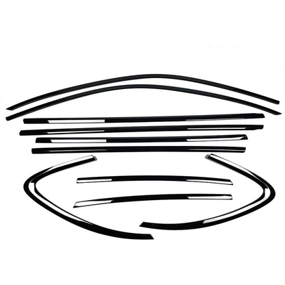 Gloss Black Window Strip Seal Belt Trims for Porsche Macan (2014-2025)