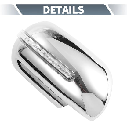 Chrome Plated Rearview Mirror Covers with LED Lights for Suzuki