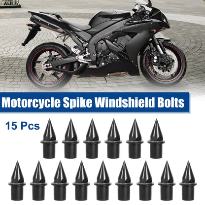 15pc / Motorcycle Fairing Bolts Windshield Screws M5 Nuts / for Motorcycle
