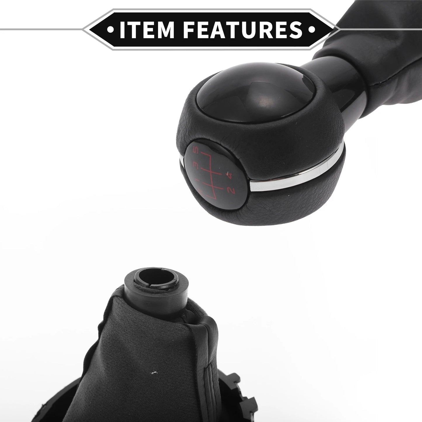 5 Speed Manual Shift Knob & Boot Cover for Mini Cooper F55 F56 (2014-2023)