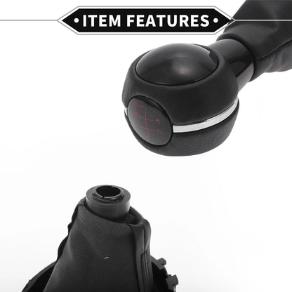 5 Speed Manual Shift Knob & Boot Cover for Mini Cooper F55 F56 (2014-2023)