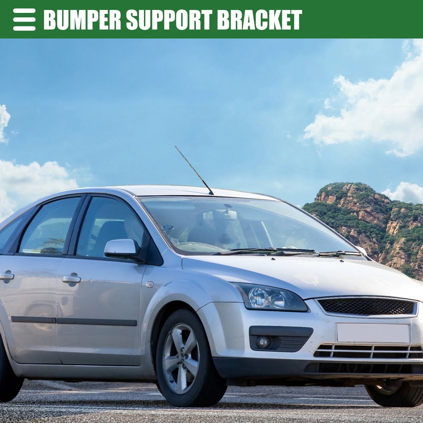 Rear Left Driver Side Bumper Support Bracket for Ford Focus (2015-2018)