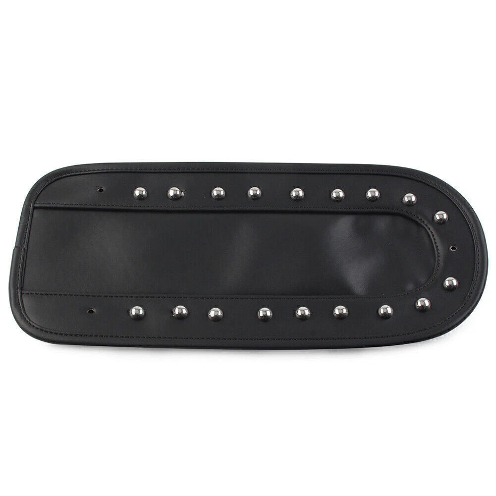 Black PU Leather Rear Fender Bib Solo Seat for Harley Heritage Softail (06-17)