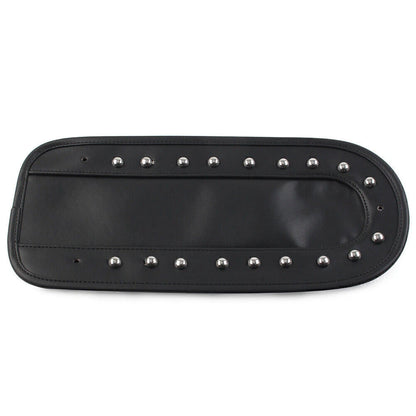 Black PU Leather Rear Fender Bib Solo Seat for Harley Heritage Softail (06-17)