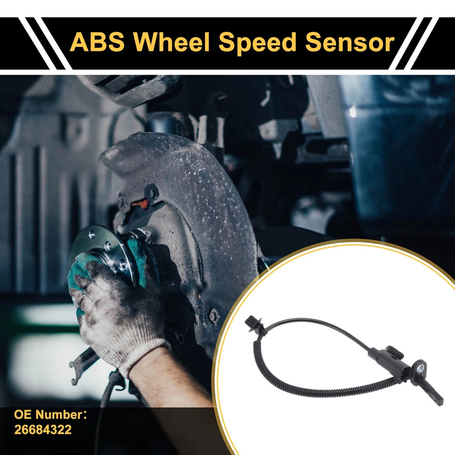 ABS Wheel Speed Sensor 1Pc for Buick Gl6 (2018–2024)