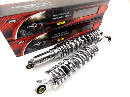 320mm JBS Chrome Rear Shock Absorbers for Suzuki TTF100 (1977-1995)